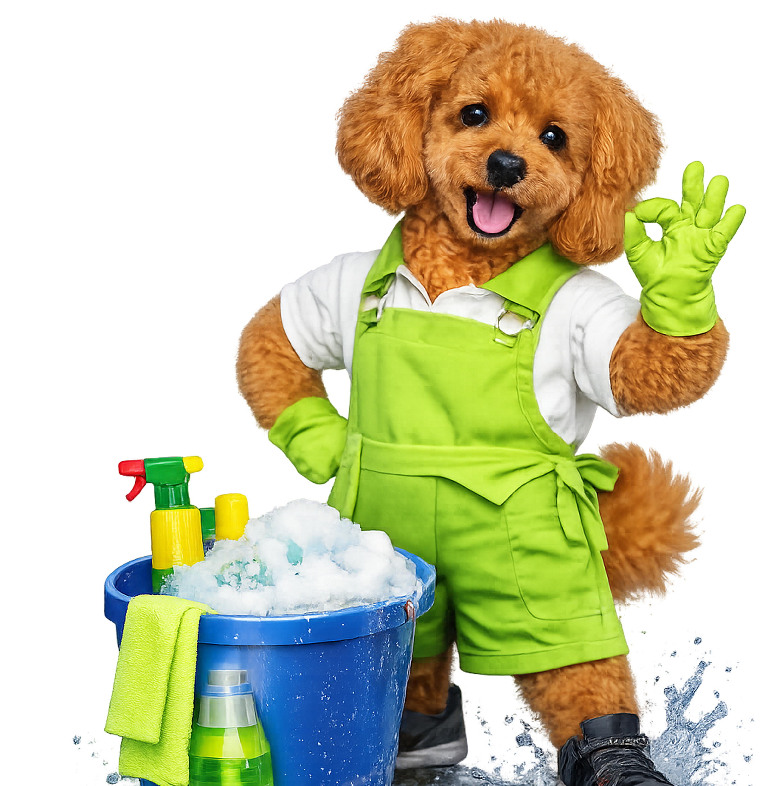 EDGE Cleaning mascot dog
